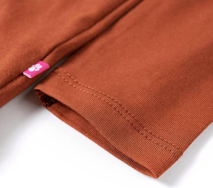 Produktbild VidaXL Kinder-Langarmshirt Cognac 128,Material: 95 % Baumwolle. 5 (128)