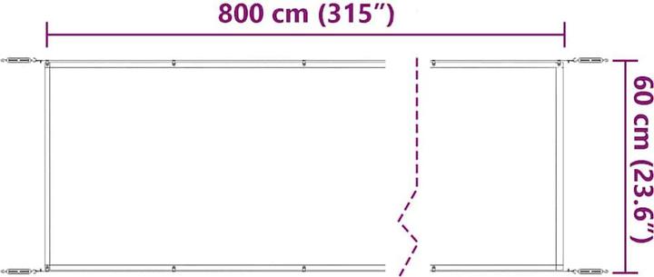 Immagine prodotto vidaXL Senkrechtmarkise (0.60 m)