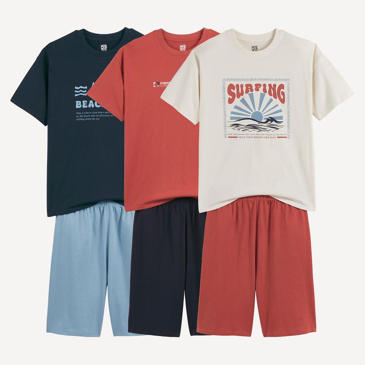 Produktbild La Redoute Collections 3er-Set Pyjashorts (176)
