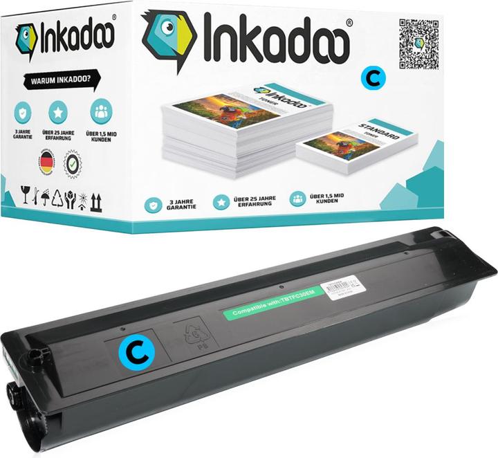 Produktbild Inkadoo Kompatibel Toner für Toshiba T-FC50E Tonerkartusche (C)