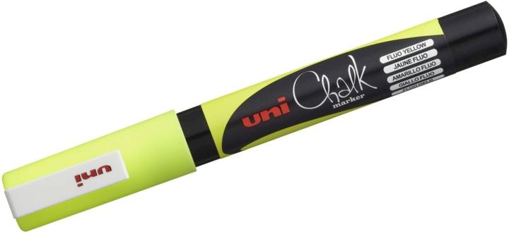 Image du produit Uni-ball Marqueur craie Chalk marker PWE3MS, jaune fluo (1x)