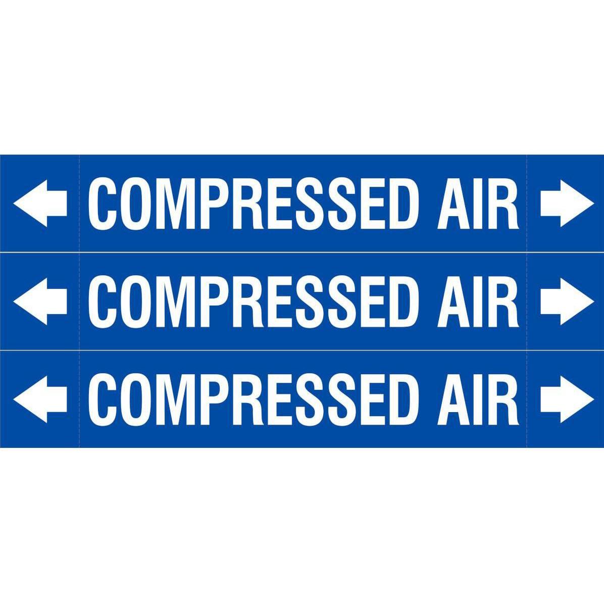 Brady ASME - Rohrmarkierer - Compressed Air (ASMEPM-37X230MM-COMPRESSED AIR)