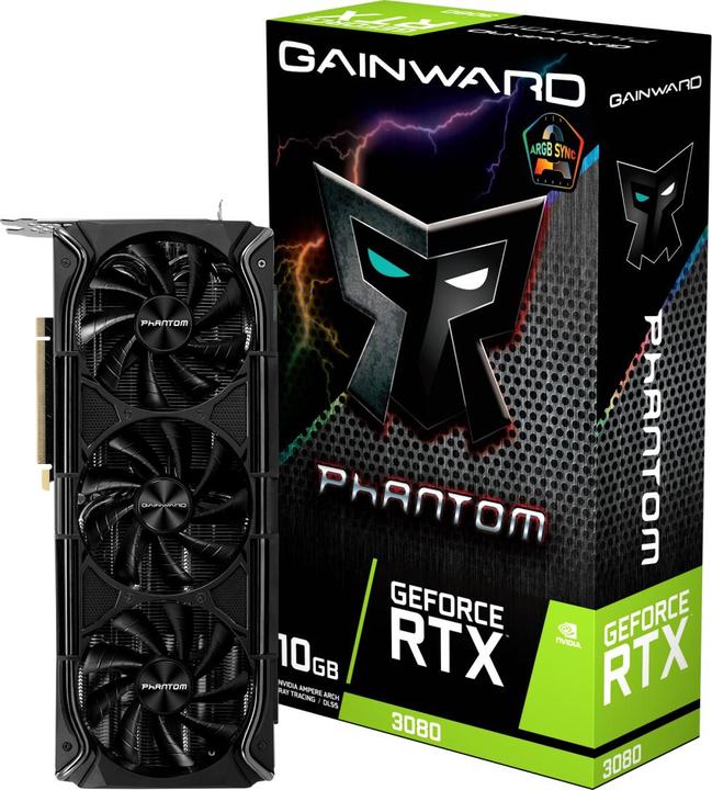 Produktbild Gainward GeForce RTX 3080 Phantom+ (10 GB, GDDR6X)