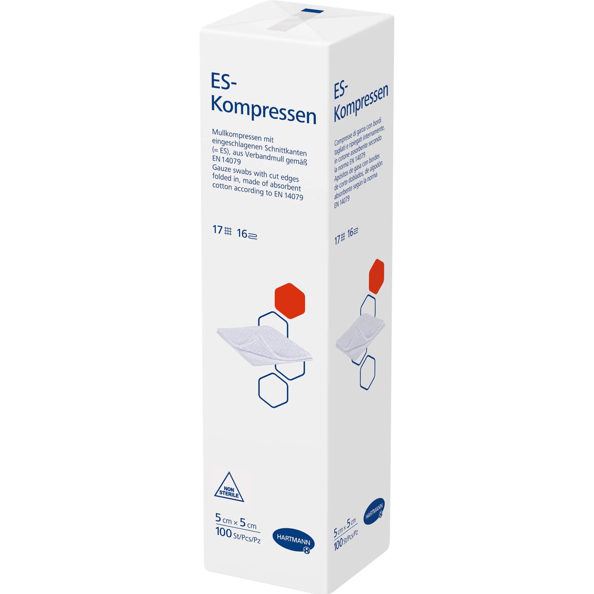Hartmann, Verbandsmaterial, ES-KOMPR UNST 5X5 16FACH