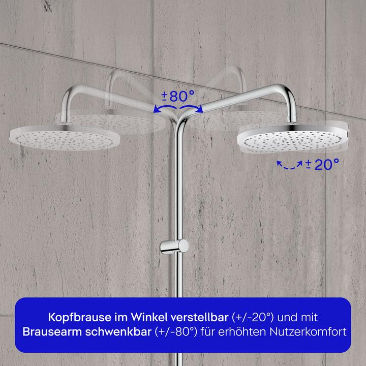 Image du produit Duravit Shower Systems système de douche Reno Minusflow, chrome, UV4322002010, UV4322002010