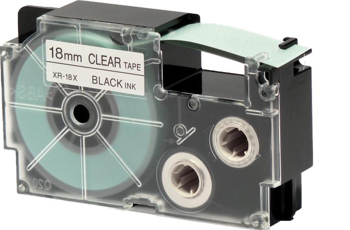 Produktbild Casio Schriftband XR (1.80 cm, Schwarz, Transparent)