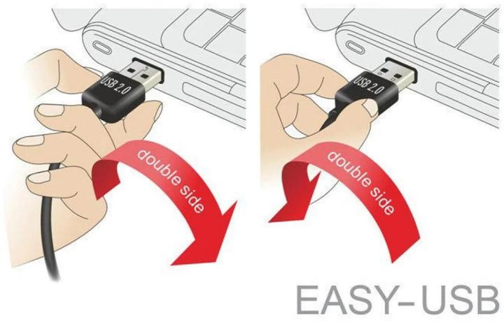Produktbild Delock USB2.0-Kabel Easy A-MicroB: 3m, schwarz (3 m, USB 2.0)