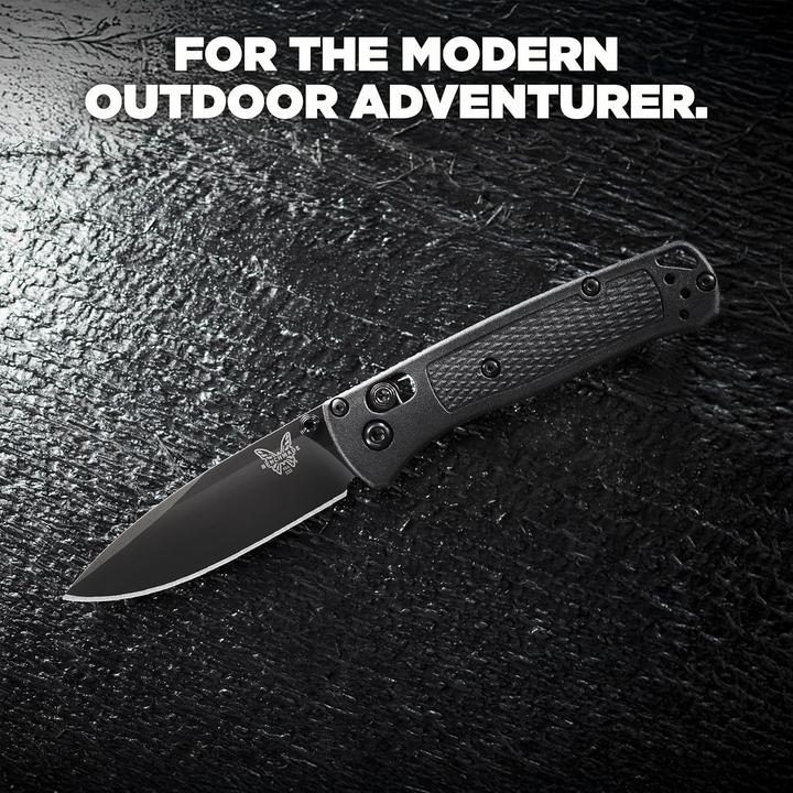 Actual product image Benchmade Mini Bugout Black Plain (7.16 cm)