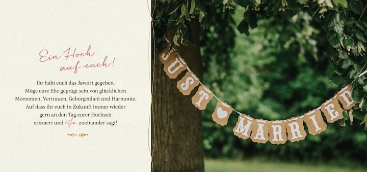 Produktbild Die besten Wünsche zur Hochzeit (Deutsch, Groh Verlag, 2024)