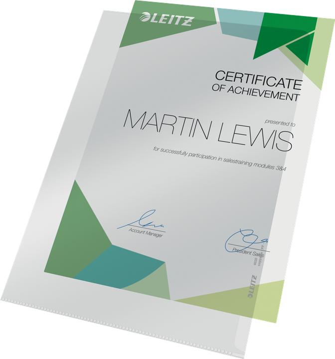 Immagine prodotto Leitz Copertina trasparente extra forte, A4, PP, cristallina, 0,16 mm aperta sopra e ai lati, a prova di (A4, 1x)