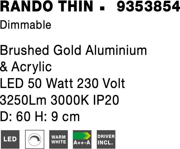 Produktbild Nova Luce Rando Thin (2864 lm)