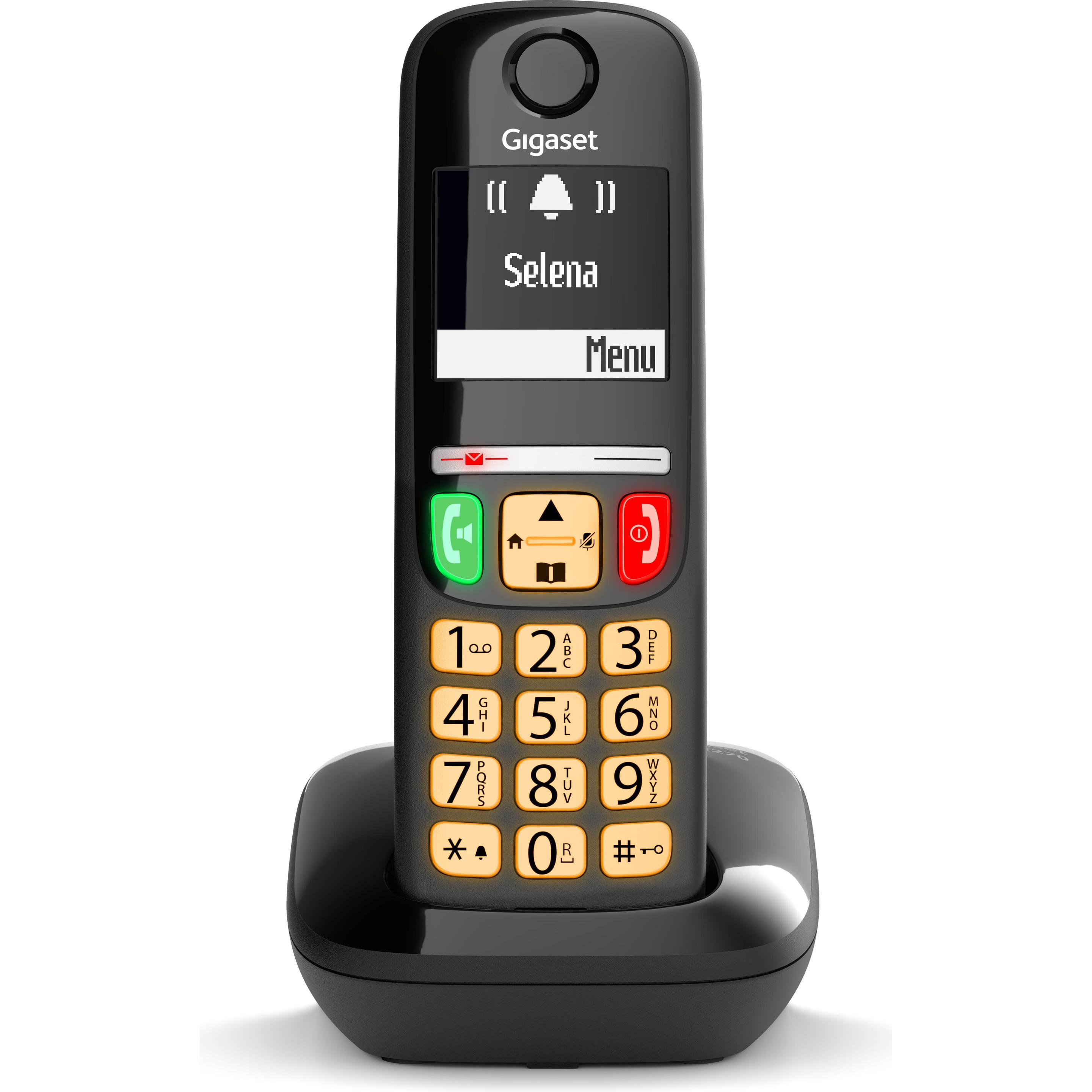 Gigaset E270, Telefon, Schwarz