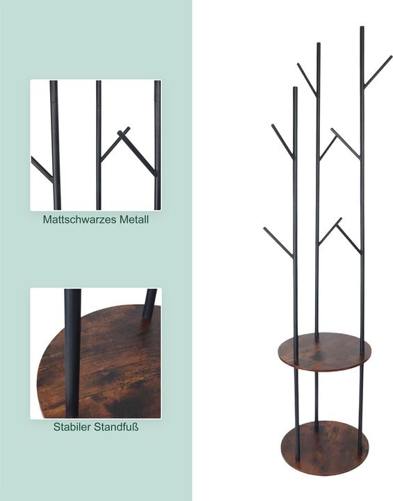 Actual product image Relaxdays Coat rack