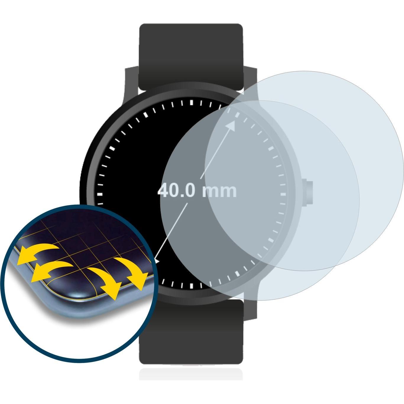 Thumbnail - BROTECT Full-Cover Displayschutz Matt, Smartwatch Schutzfolie, Grau