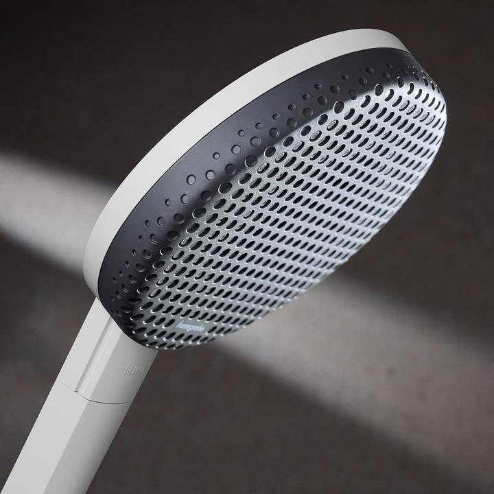 Produktbild hansgrohe Regendusche mit Thermostat, Handbrause und Gleitstangensystem