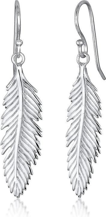 Actual product image Elli Womens earrings feather (Sterling Silver)
