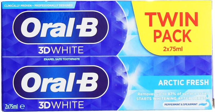 Produktbild Oral-B Oral B - 3D White Arctic Fresh Toothpaste - 2x75 ml (75 ml)