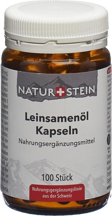 Image du produit Naturstein Capsule d'huile de graines de lin (100 pièce(s), Capsules, 174 g)