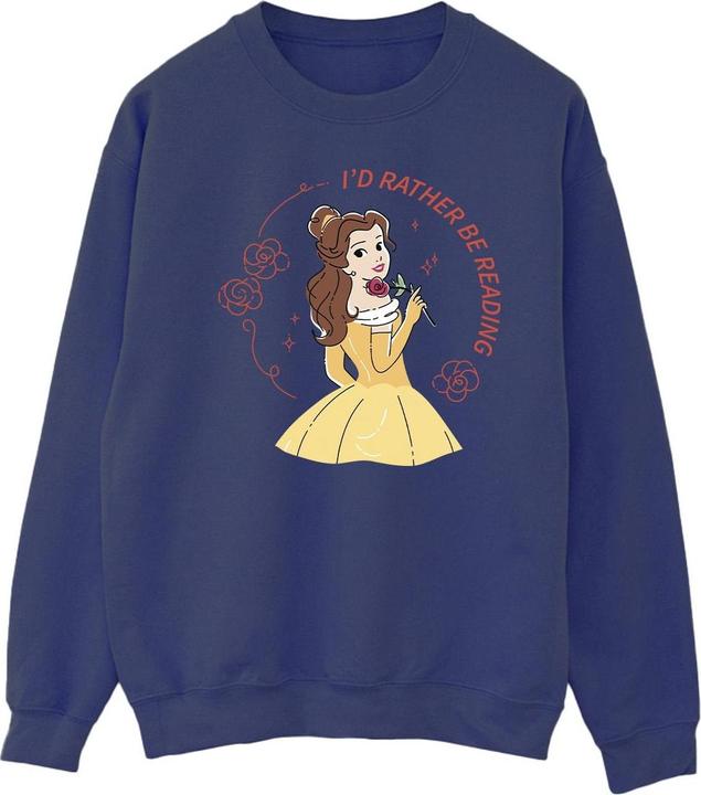Produktbild Disney Die Schöne und das Biest I'd Rather Be Reading Baumwolle Sweatshirt (L)