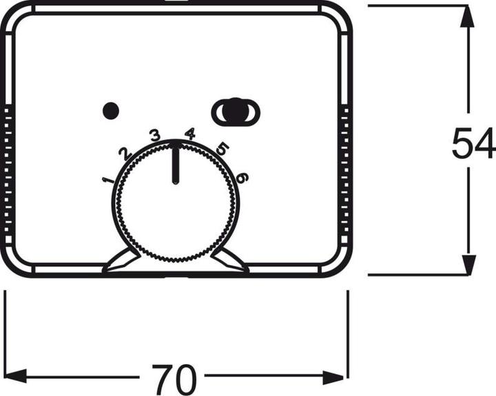 Actual product image Busch-Jaeger Cover for room thermostat Alpha Exclusiv/Alpha Nea titanium 1795-266