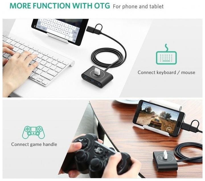 Productafbeelding Ugreen 40850 (USB-C, USB-A, 4 ports)