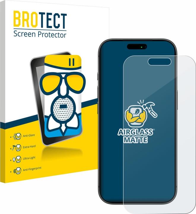 Actual product image BROTECT AirGlass Glass Matte (1 pcs., Apple iPhone 17 Pro)