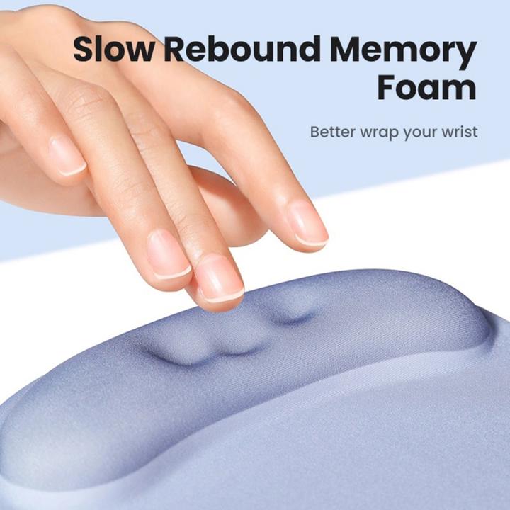 Actual product image Ugreen LP668 ergonomic mouse pad (gray)