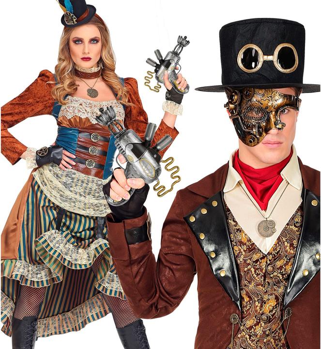 Produktbild Widmann Steampunk Strahlenpistole 25cm