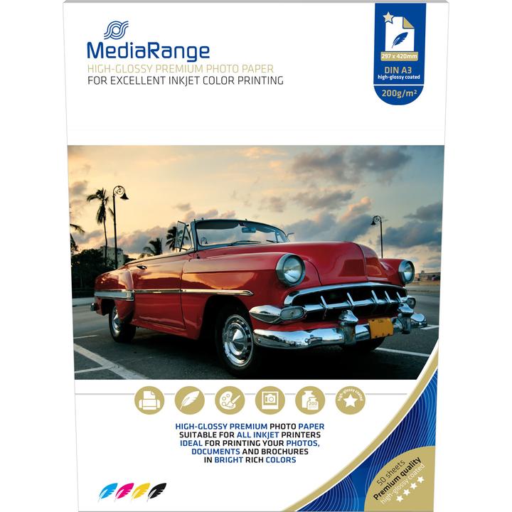 Productafbeelding MediaRange Hoogglans (200 g/m², A3, 50 x)
