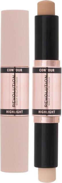 Actual product image Makeup Revolution Contour Stick Duo Cream Contour & Highlight 2.4g - Light (Light)