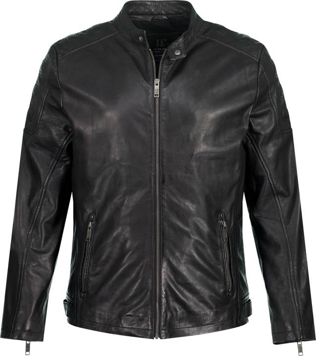 Produktbild JP1880 Lederjacke, Bikerstyle, feinstes Lamm-Nappa, Schulter-Steppung (6XL)