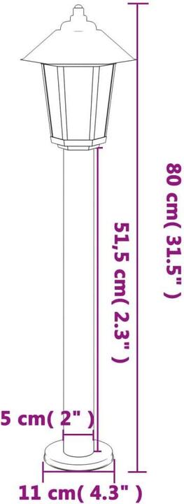 Image du produit vidaXL Stehleuchte aussen (E27, IP44)