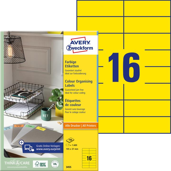 Produktbild Avery Farbige Etiketten
