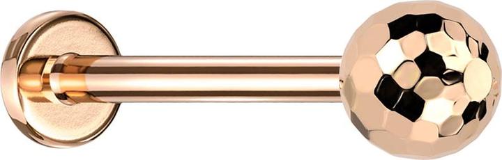 Produktbild Star Piercing Micro Threadless Labret rosegold mit Discokugel rosegold (ohne Messing, Titan)