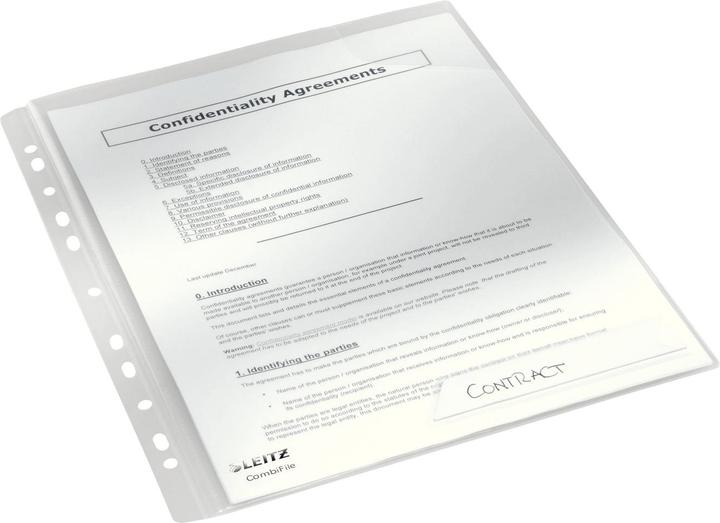 Actual product image Leitz Sleeve CombiFile 47320002 A4 PP crystal clear 3pcs. (A4, 3x)
