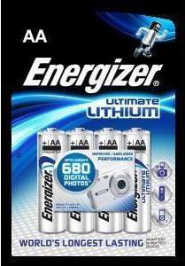 Actual product image Energizer Ultimate Lithium (4 pcs., AA, 3000 mAh)