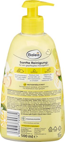 Actual product image dm Balea Liquid Soap Ginger Lemon (Liquid soap, 500 ml)