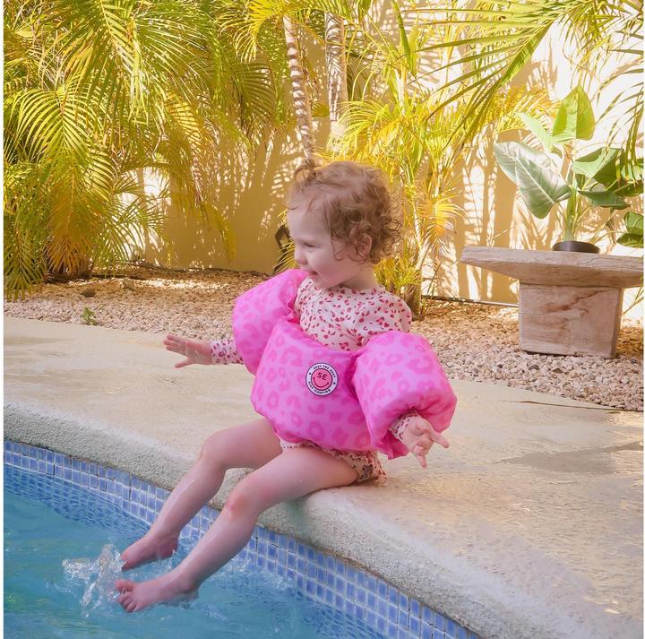 Image du produit Swim Essentials Bouée sangle 2-6 ans Léopard Rose