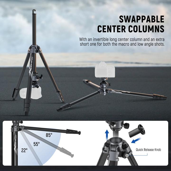 Produktbild Neewer LT07 Aluminum Travel Tripod with Ball Head (Metall)