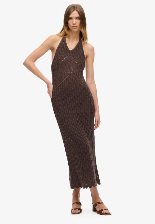 Produktbild Superdry Häkel-Maxikleid mit Nackenträger (L)