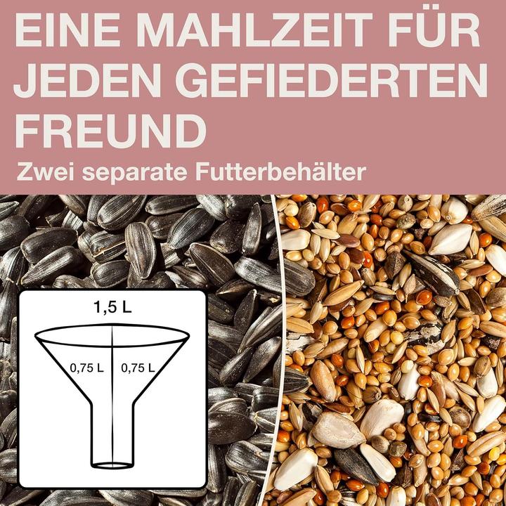 Actual product image Swissinno Vogel-Futtersilo Davos dusty rose SMART BIRDS