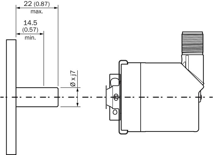 Produktbild Sick Absolute Encoder, 1... 4096 ppr, IO-Link Signal, Blind Hollow Type, 10mm Shaft