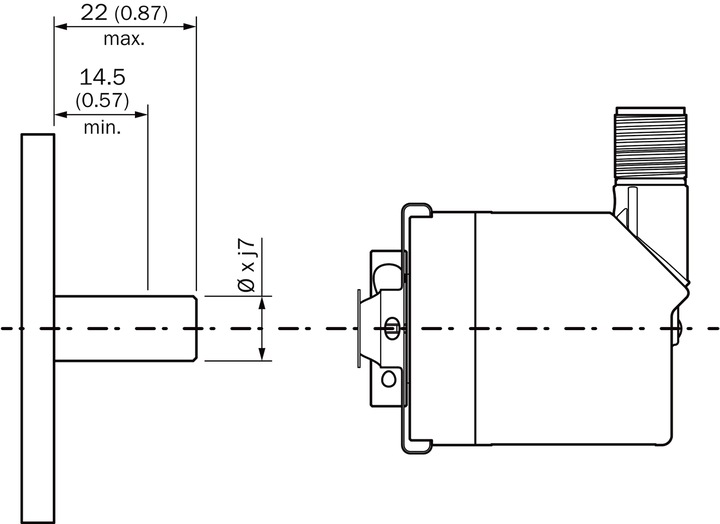 Actual product image Sick Absolute Encoder, 1... 4096 ppr, IO-Link Signal, Blind Hollow Type, 10mm Shaft