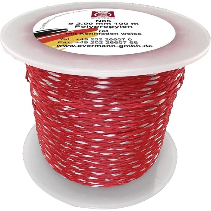 HP Autozubehör, Seil, Maurerschnur Länge 50 m Ø 1,2 mm 25 kg Polypropylen rot/weiss (50 m)