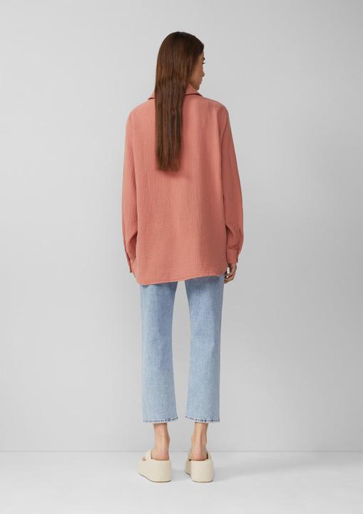 Actual product image S.Oliver Bluse Hemdbluse aus Musselin im Oversize-Schnitt (40)