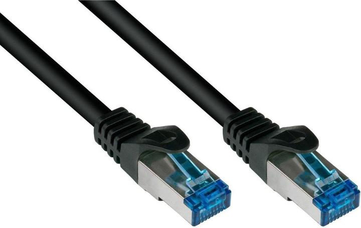 Produktbild Varia SO-38003 - Patchkabel Cat.6a, S/FTP, 10m, schwarz (S/FTP, CAT6a, 10 m)