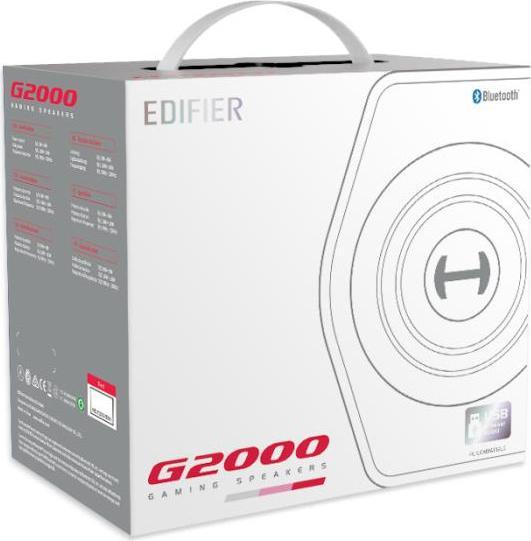 Immagine prodotto Edifier Altoparlanti da gioco G2000 Bluetooth/USB/AUX, 32 W, senza fili/con cavo, rosso