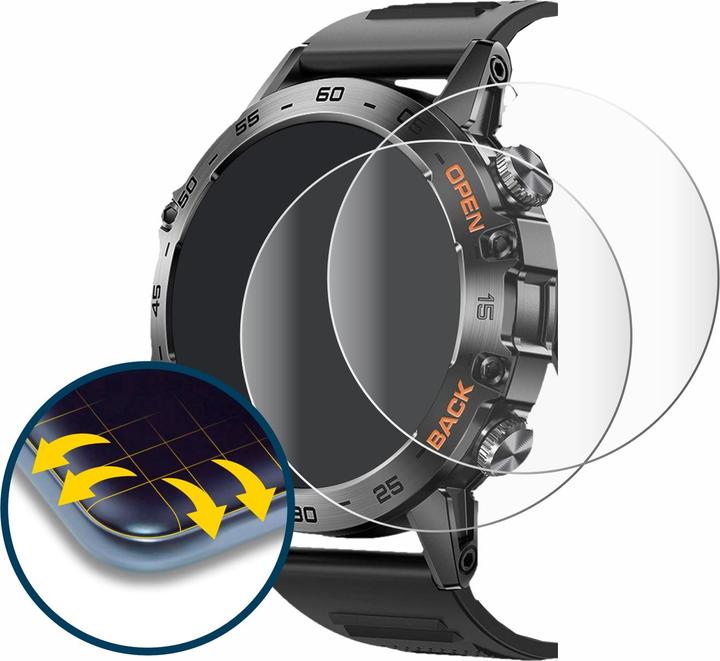 Productafbeelding BROTECT Volledig bedekkende screen protector (Smartwatch 1.39")