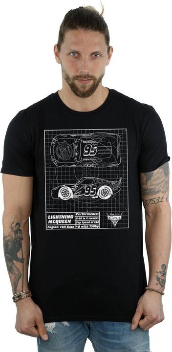 Produktbild Cars Lightning McQueen Blueprint TShirt aus Baumwolle (3XL)