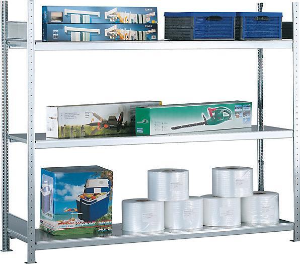 Produktbild Schulte Lagertechnik Weitspannregal, mit Stahlboden, Höhe 2000 mm